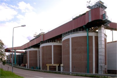 The silos for wood chips