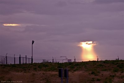 Ufo-landing? Atomic-bomb? Nope, Milton Keynes sunset...