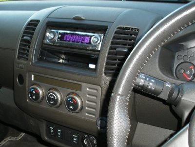 Radio upgrade in Nissan Navara 54 plate.JPG
