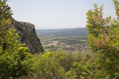 Lioux, depuis la falaise