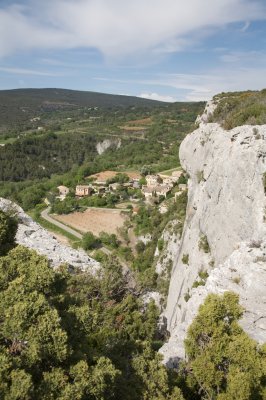 Lioux, depuis la falaise