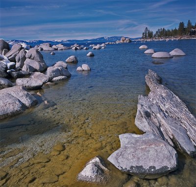 Rock shores of Tahoe