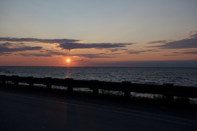Sunset over the St Lawrence
