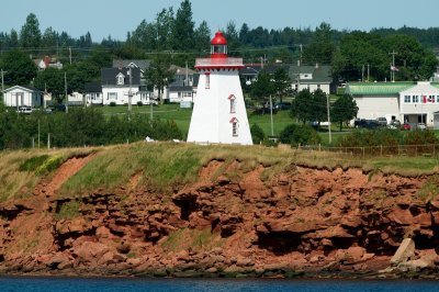 Lighthouse at ferry dock
