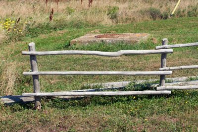 thin rails on the island fences
