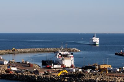 Ferry arriving