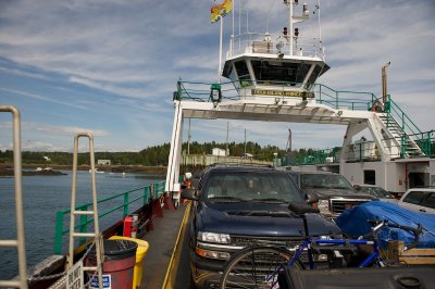 Aboard the Deer Island ferry