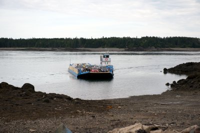 Campobello Ferry arriving at Deer Island ramp