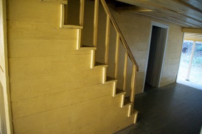 Inside the dogtrot (open passage through the middle of the house)