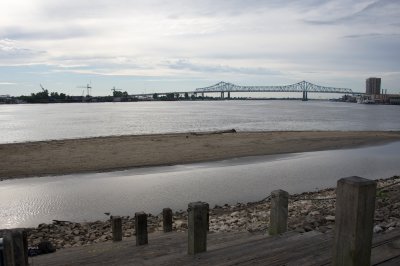 Low water in the Crescent City