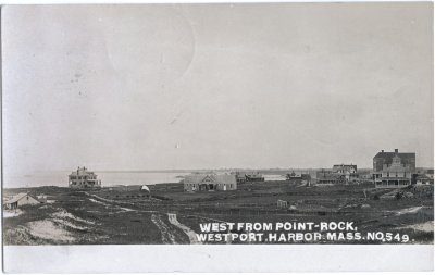 West from Point-Rock, Westport, Harbor. Mass. No. 549 (left side)