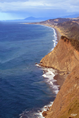 Gold Beach, OR coastline from Cape Sebastian