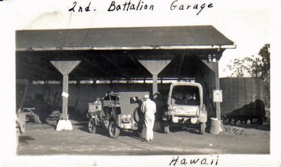 2nd Battalion Garage in Hawaii 1943