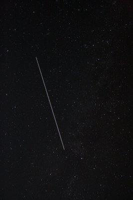 The ISS heading SE out of Cygnus
