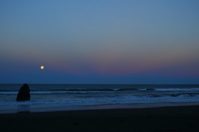 The Wolf Moon and Anti-Crepuscular Rays