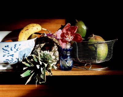 Still Life - Fruits & Orchid