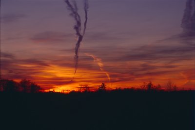 Sunset Vapour Trail 6