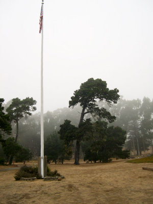 Ex Corral and Flag Pole