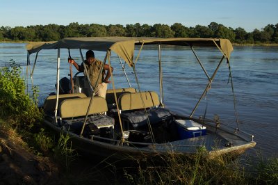 Boat for river safari