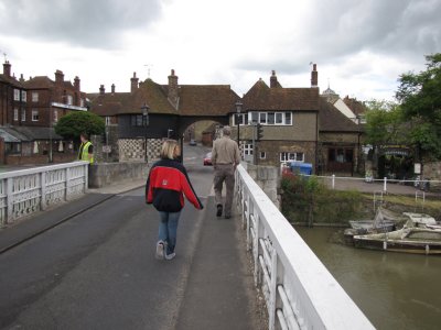 Sandwich Bridge leading to the Barbican
