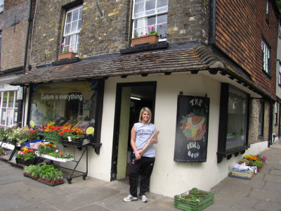 Outside the Green grocer, Sandwich