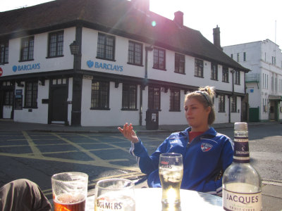 Time out for refreshment at the pub