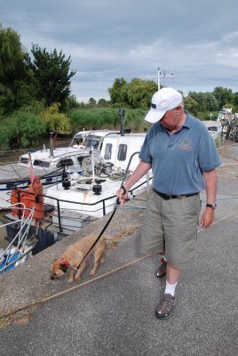 Walking Arnie at the Quay