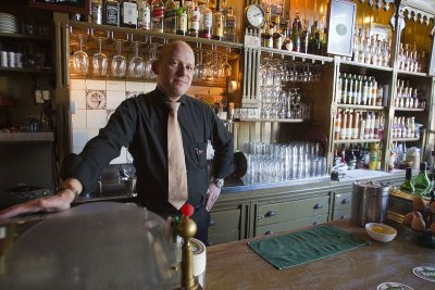 Owner and bartender of De Ooievaar, a typical Amsterdam bar