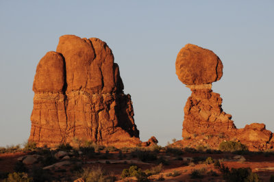 Balance Rock and a Companion in Evening Light _DSC3015.jpg