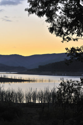 Last daylight on the lake