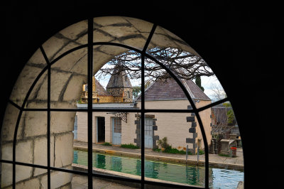Pool from hall window