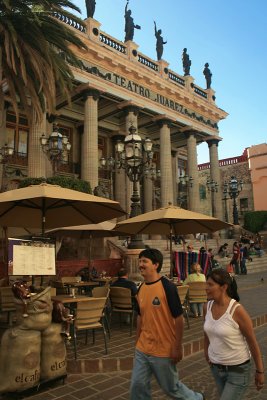 the only photo we have showing the front of the Teatro Jurez