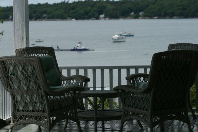 deck chairs, Chebeague Island Inn