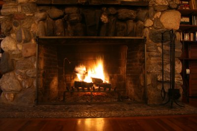 fireplace, Chebeague Island Inn
