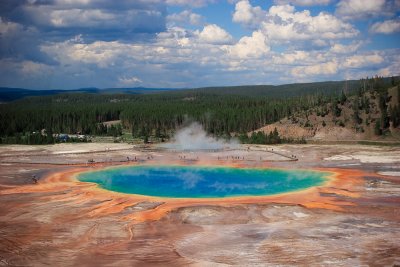 Grand Prismatic Spring, Midway geyser Basin, Yellowstone