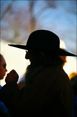 High profile Amish man.