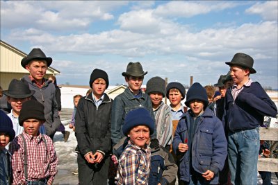 Amish school recess.