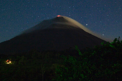 Arenal volcano - night