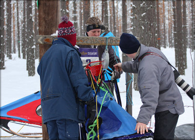 Checking the Sled's weight