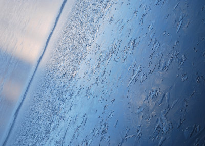 Ice layers, smooth and shards