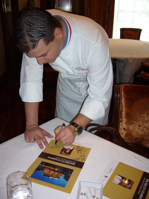 Chef Muller autographing