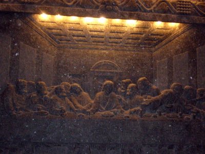 St. Kingas Chapel, Bas-relief of the Last Supper