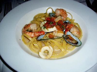 Sept 24 Dinner Il Adagio Seafood Pasta