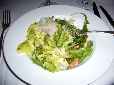 Sept 24 Dinner Il Adagio salad