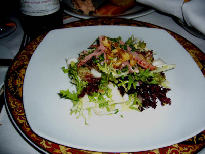 Sept 30 Dinner Le Bistro Salad