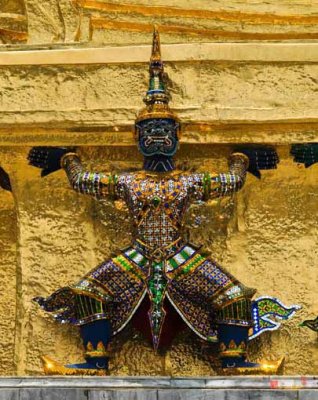 Demon or Yaksha on the Stupa (DTHB099)