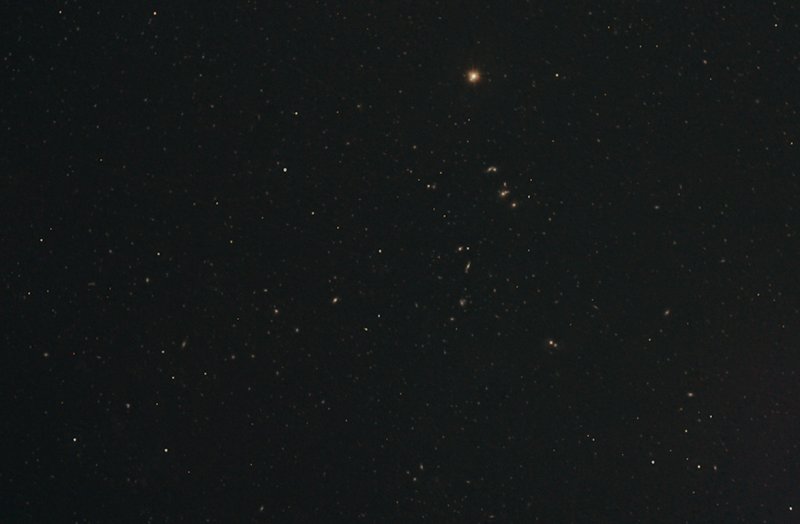 Hercules Galaxy Cluster (longer exposure)