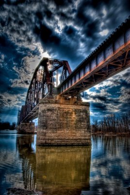 Train Bridge Over the Arkansas RIver