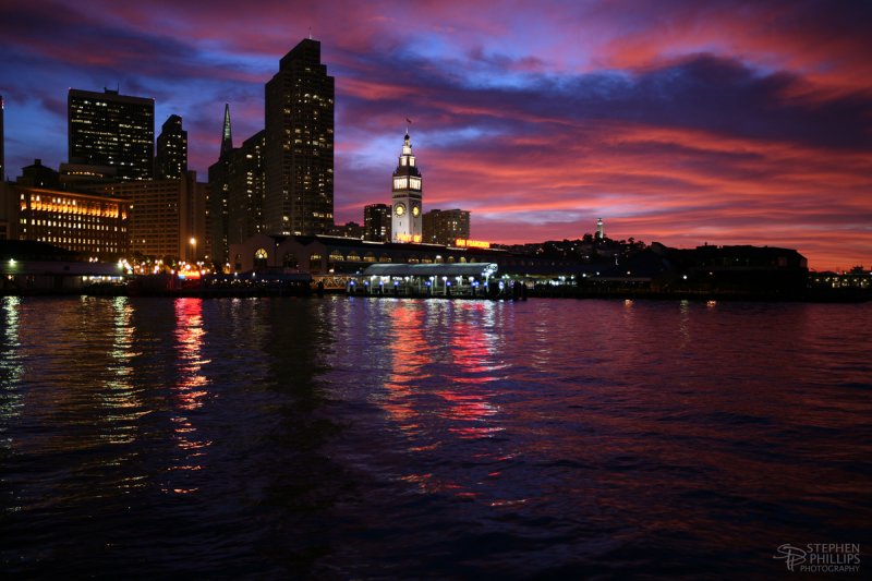 Super Sunset in San Francisco - Alternative View