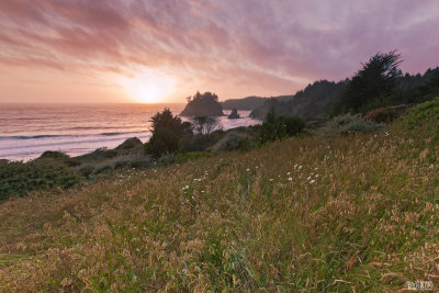 Sunset at Trinidad Beach